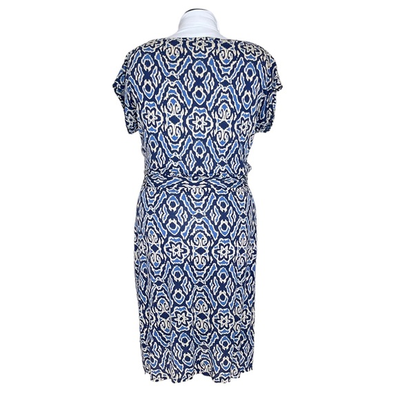 Boden Blue Tencel Tie Waist Dress Size 12L - Picture 4 of 8